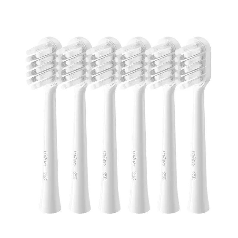 Laifen Toothbrush Accessory White brush head-6pcs Gum care