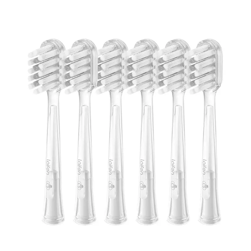 Laifen Toothbrush Accessory Transparent brush head-6pcs Gum care